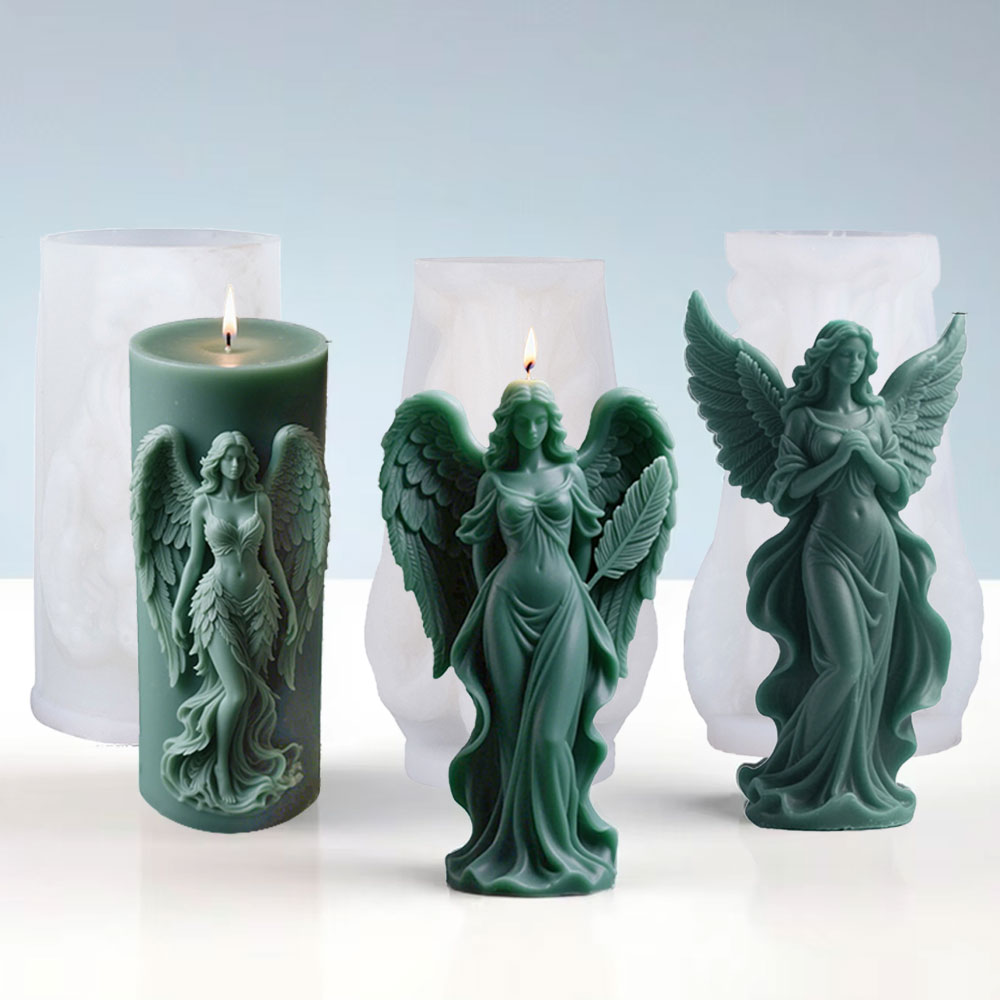 Candle Making Fragrances - Wings Goddess Scented Silicone Candle Mould