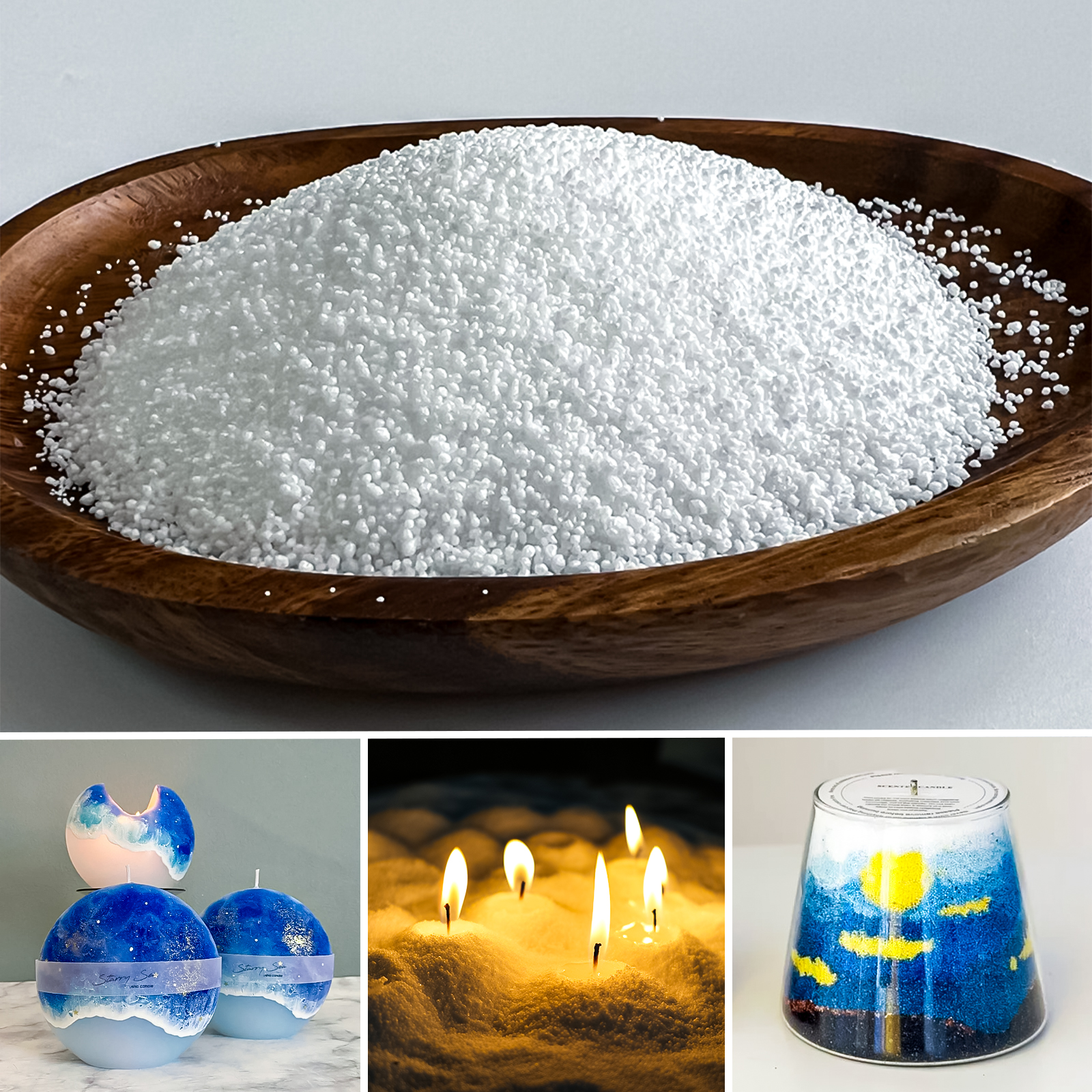 Candle Making Fragrances - 500g-1kg Sand Wax Ice Flower Wax