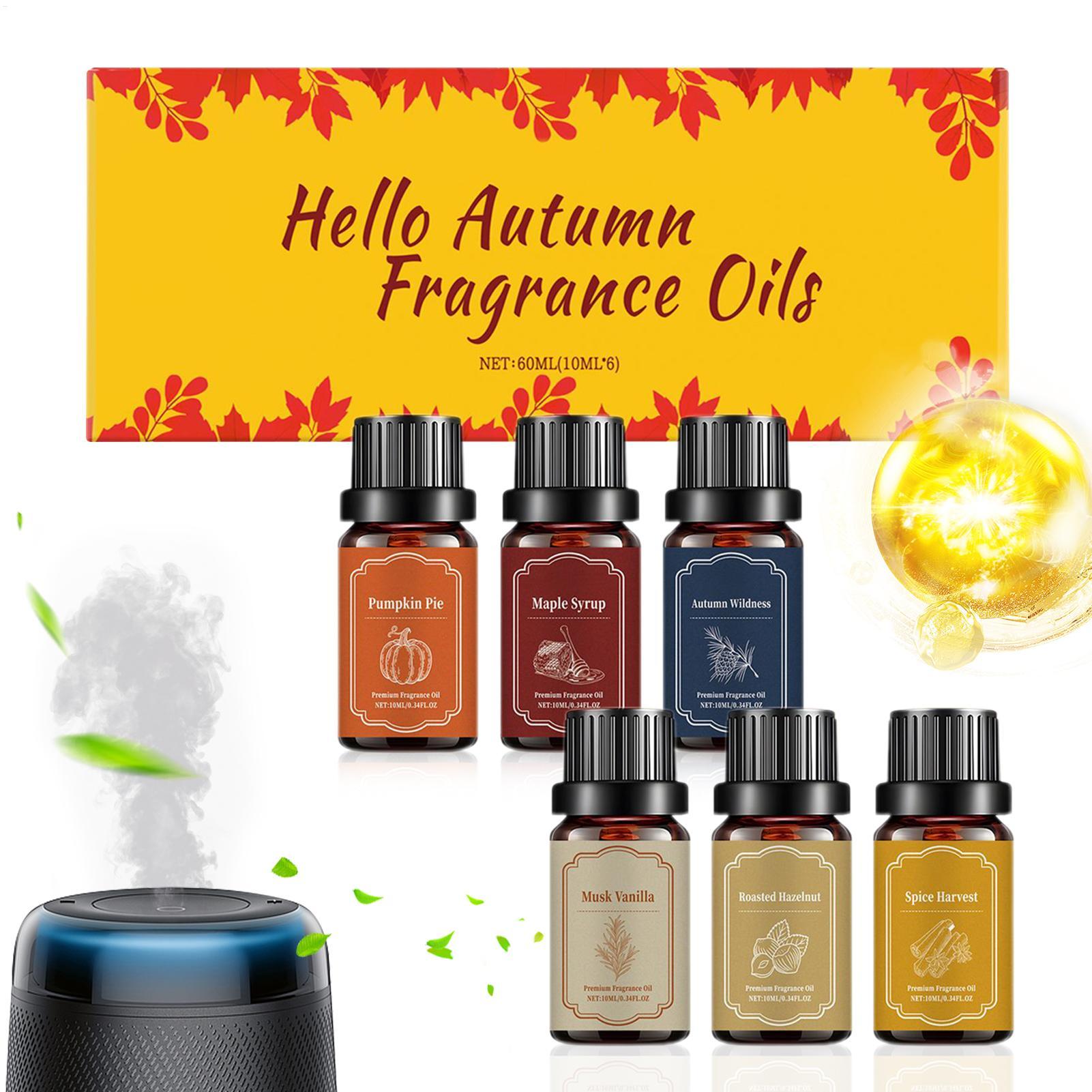 Candle Making Fragrances - 6pcs Fall Scented Diffuser Oils Set