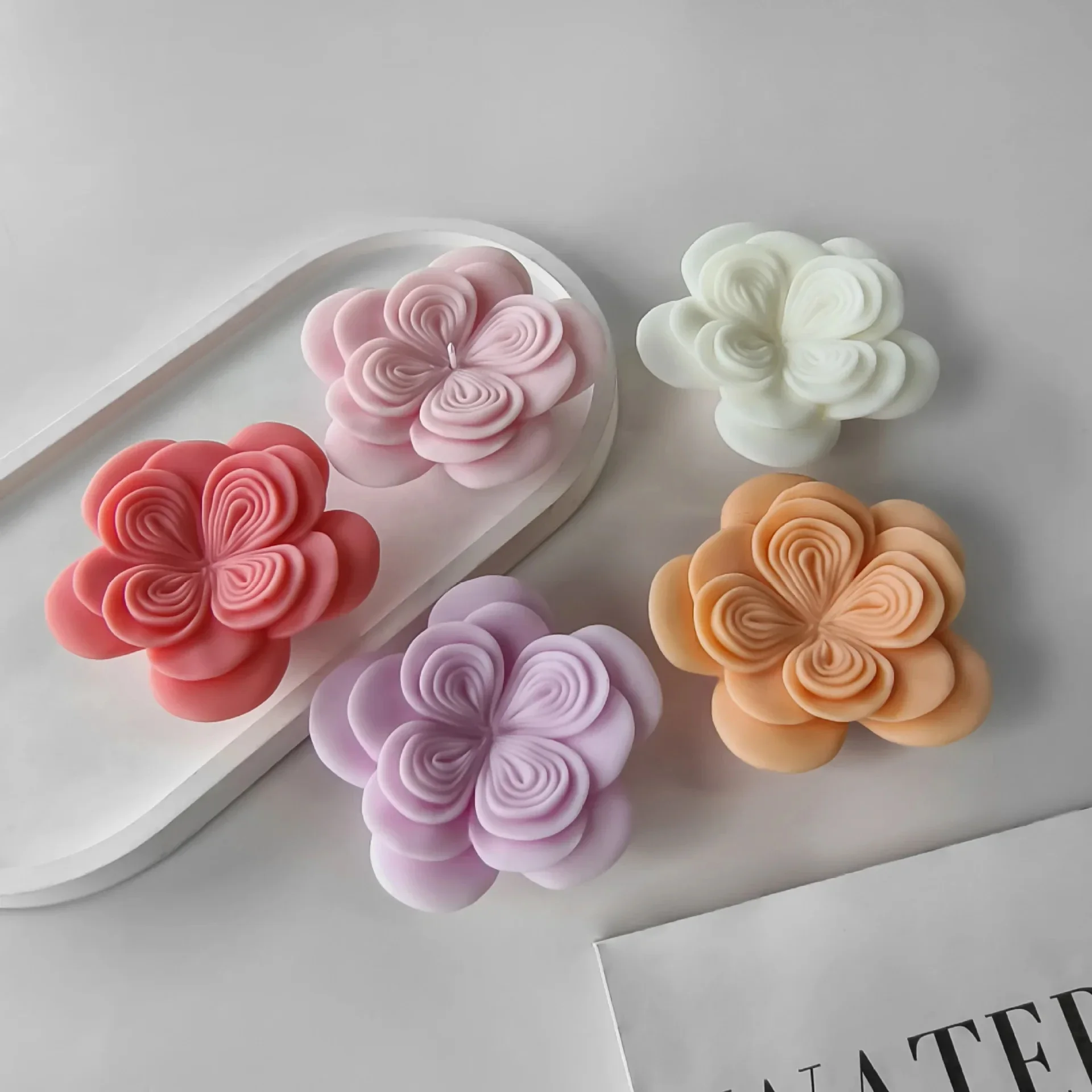 Candle Making Austin - Austin Roses Flower Silicone Candle Mold