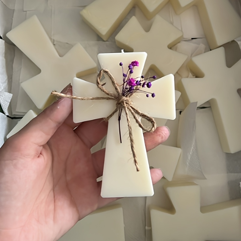 Candle Making At Home - Silicone Mold Blessing Cross DIY Making