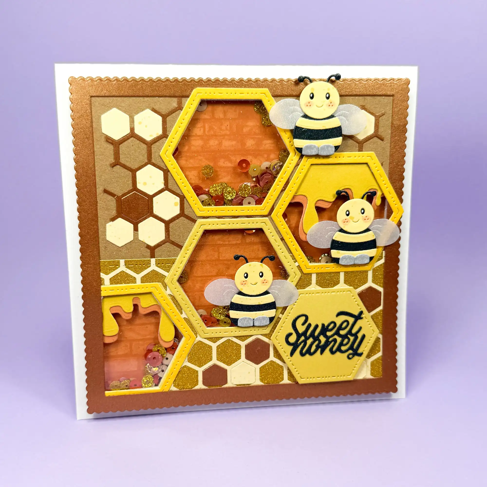 Kraft Box Candle - Detailed Frames Big Happy Patterns Metal