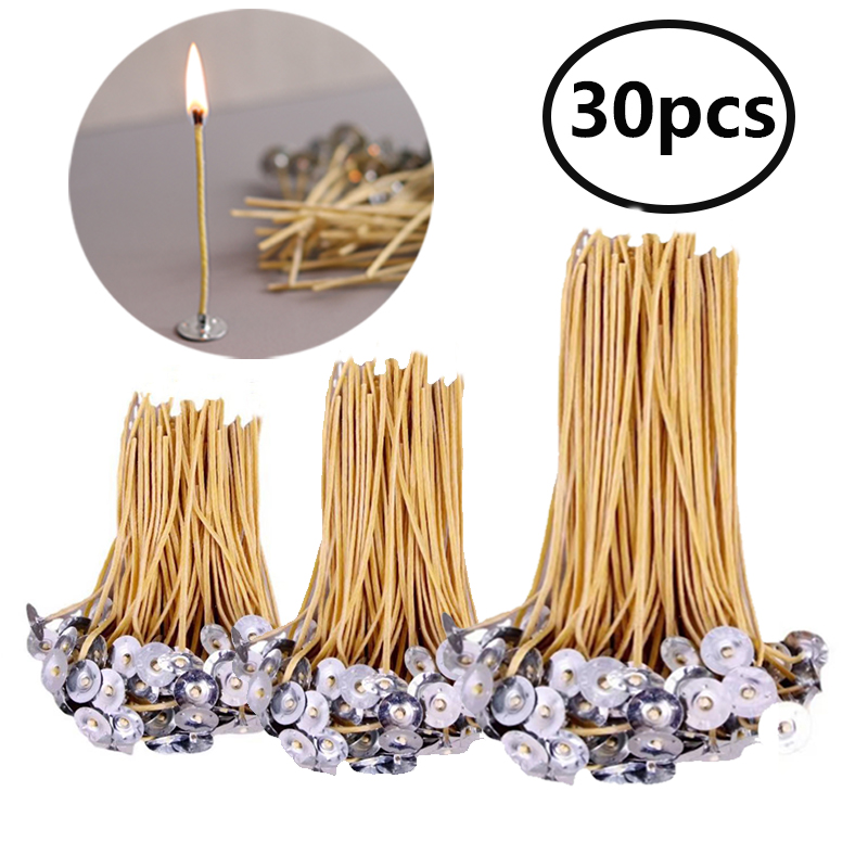 Candle Making With Beeswax - 9-20cm Beeswax Wicks 30 Pcs Smokeless