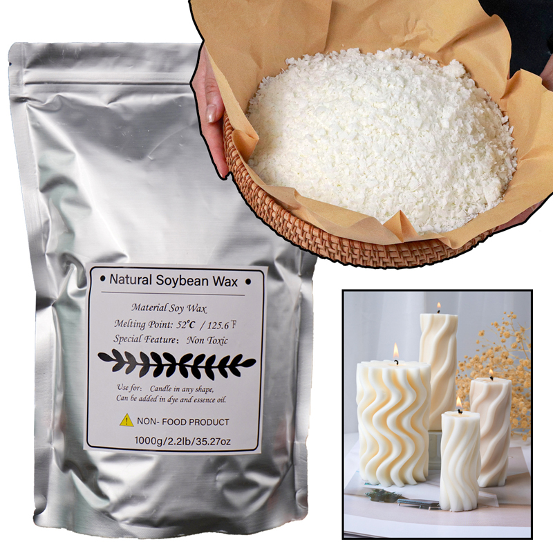 1000g 500g 250g 100g Natural S - огляд і ціна Candle Making Soy Wax