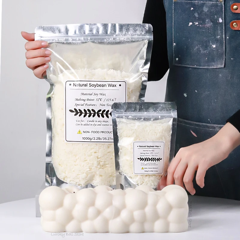 1000g 500g 250g 100g Natural S - огляд і ціна Candle Making Soy Wax