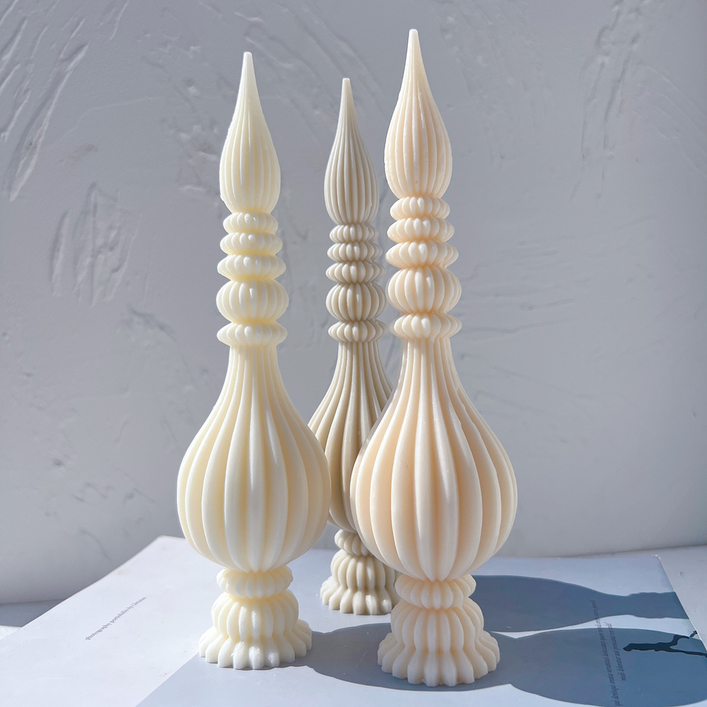 Tall Ribbed Pillar Candle Mold - огляд і ціна Candle Making Soy Wax
