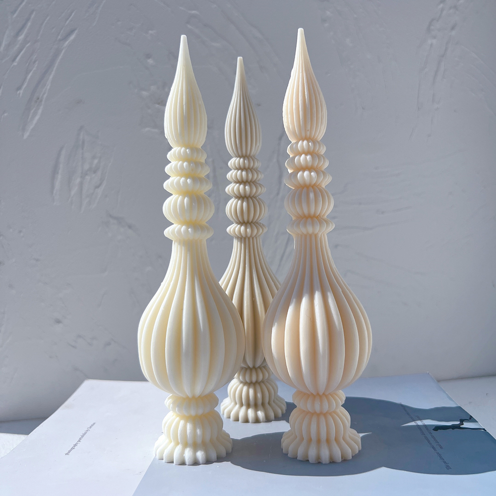 Tall Ribbed Pillar Candle Mold - огляд і ціна Candle Making Soy Wax