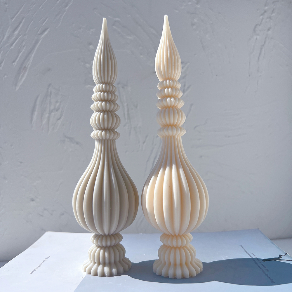 Tall Ribbed Pillar Candle Mold - огляд і ціна Candle Making Soy Wax