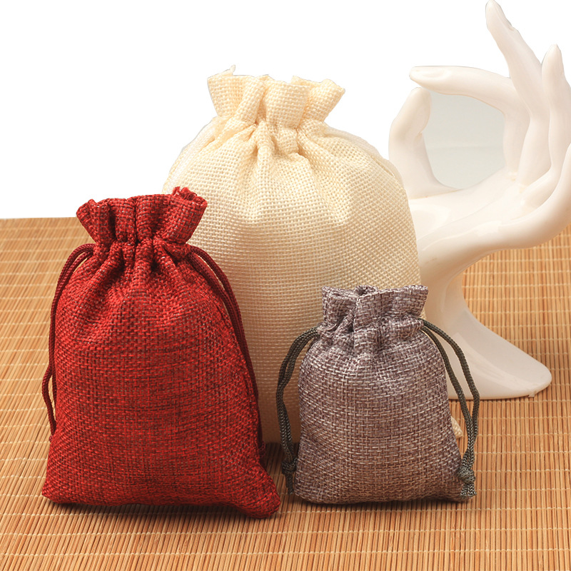 10pcs Burlap & Jute Drawstring - огляд і ціна Jute Bag Packaging