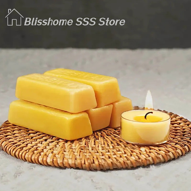 【S】4/8Pcs Pure Beeswax Blocks, - огляд і ціна Candle Making With Beeswax