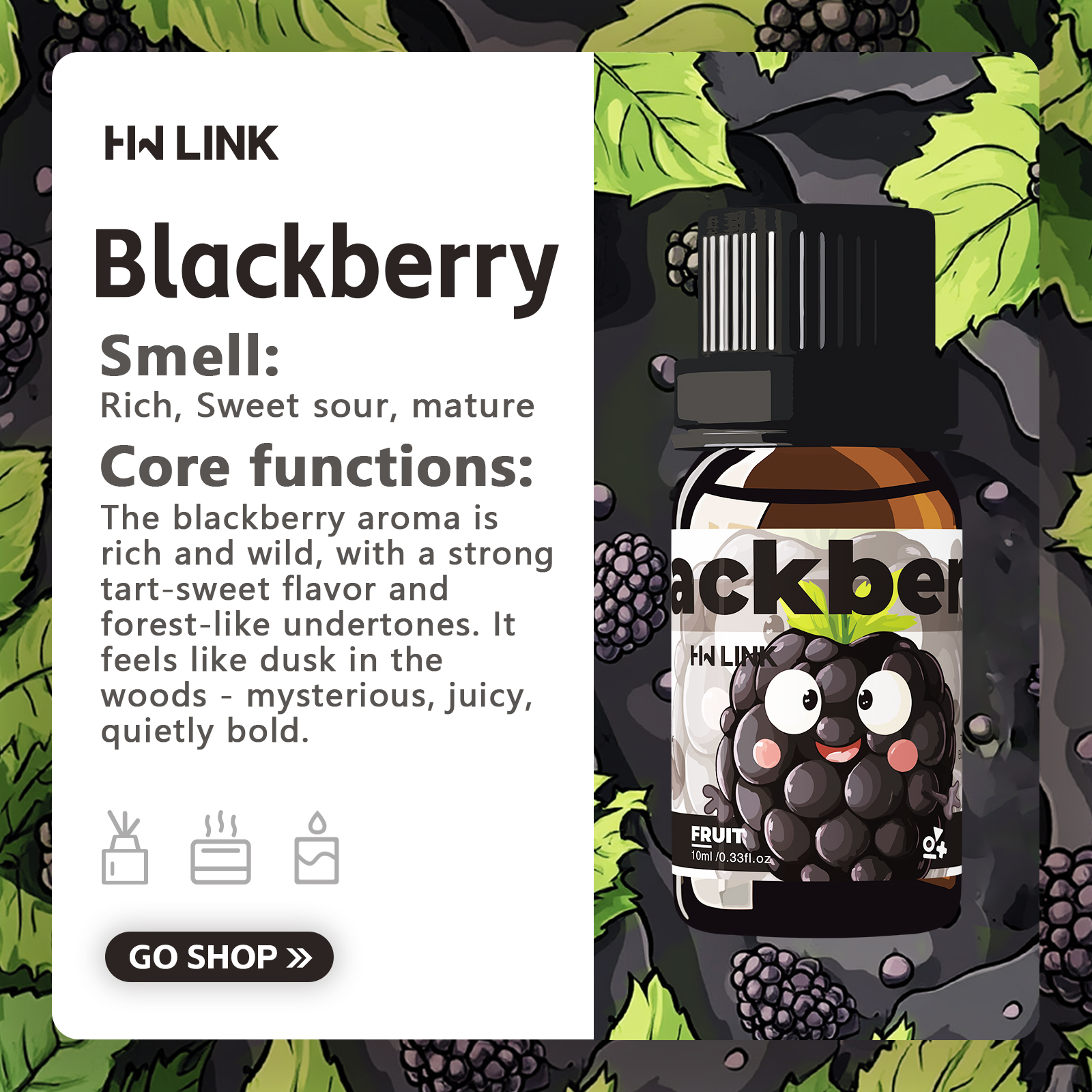 Blackberry Essential Oil Black - огляд і ціна Candle Making Fragrances
