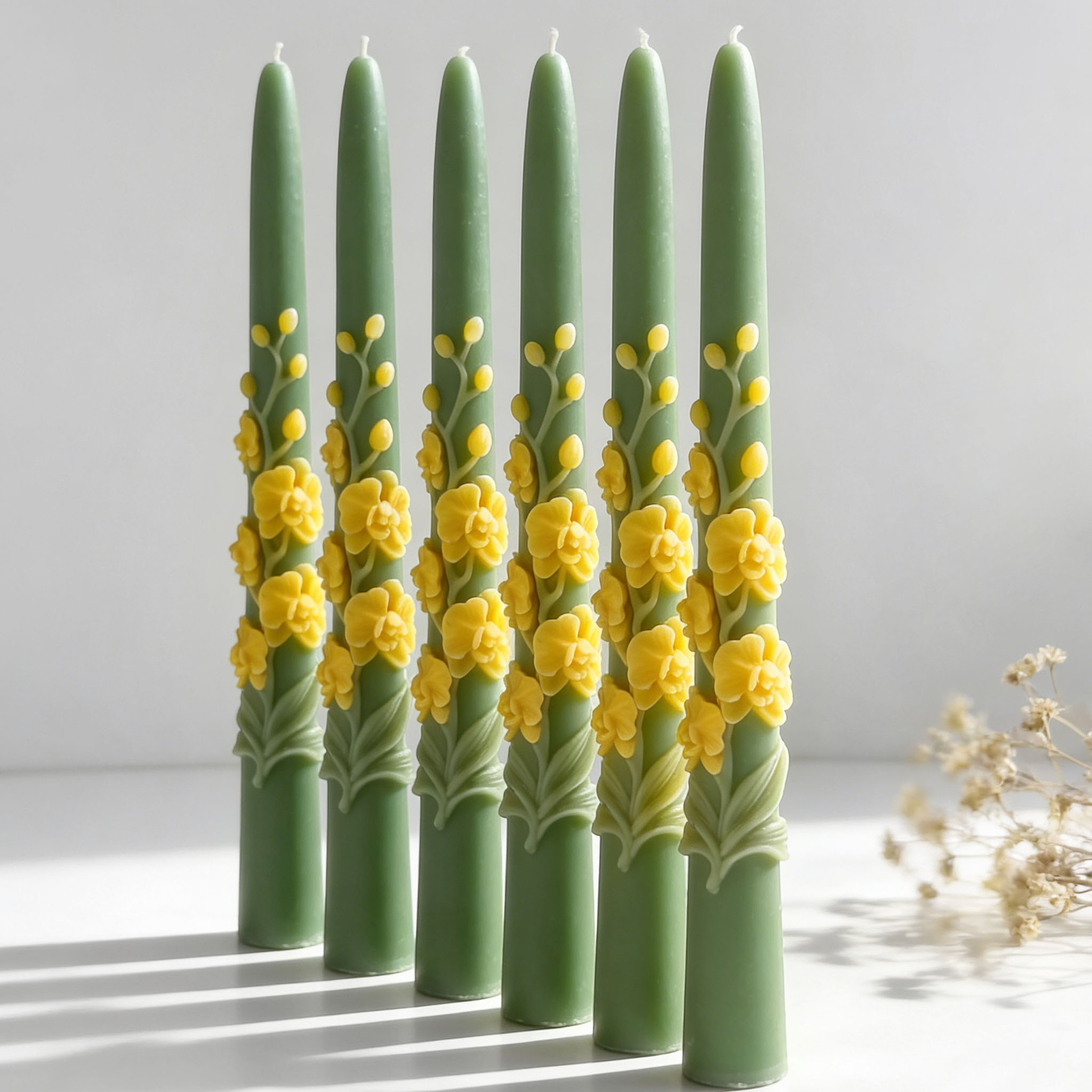 Long Pole Flower Taper Candle  - огляд і ціна Candle Making Soy Wax