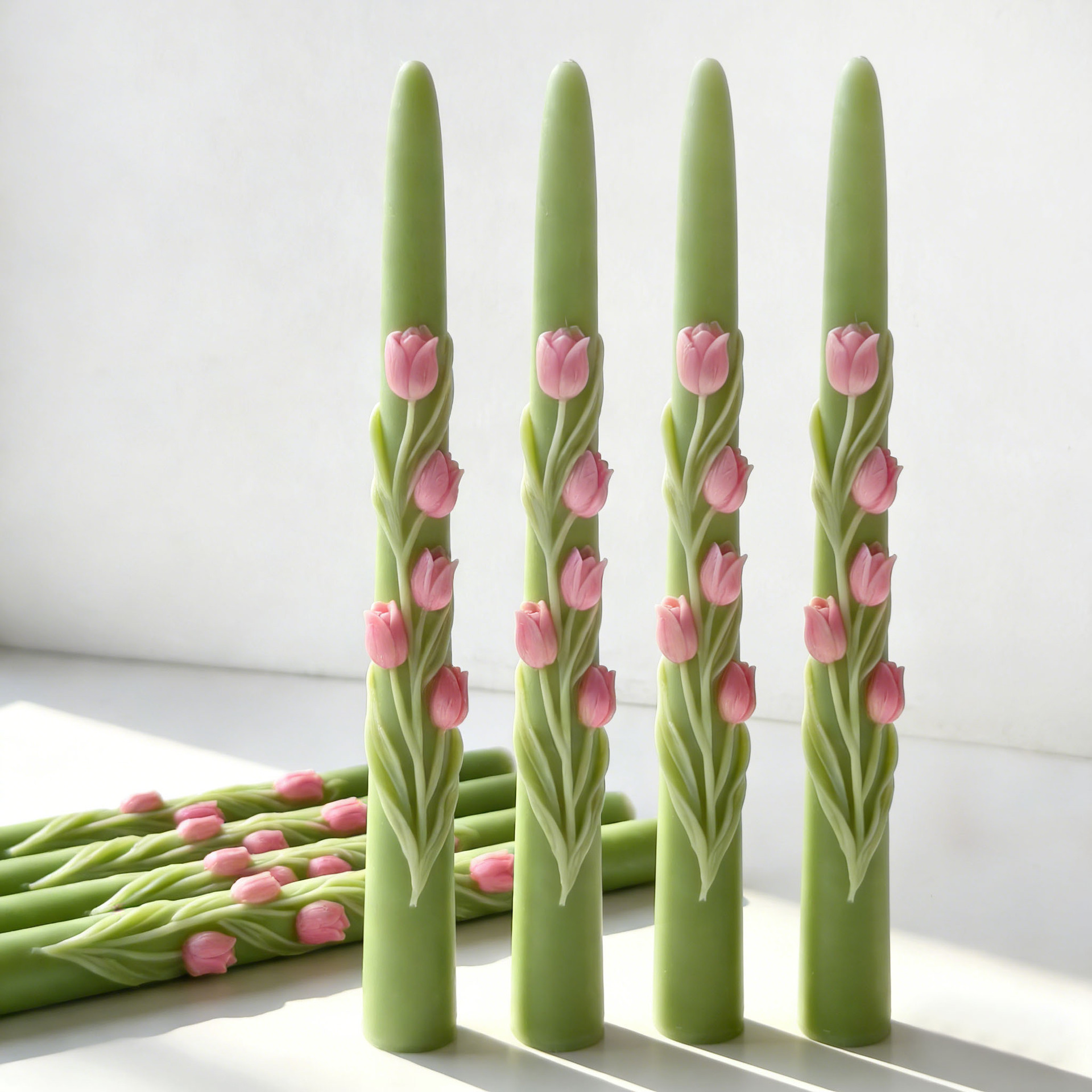 Long Pole Flower Taper Candle  - огляд і ціна Candle Making Soy Wax