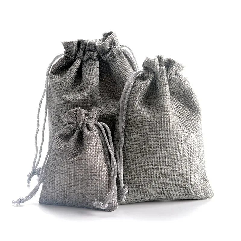 50pcs 13X18CM/10X14CM/9X12CM/7 - огляд і ціна Jute Bag Packaging