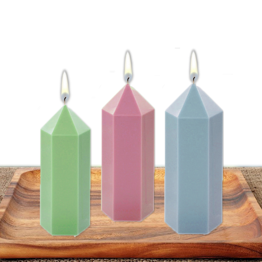 3D Hexagonal Column Candle Mol - огляд і ціна Candle Making At Home