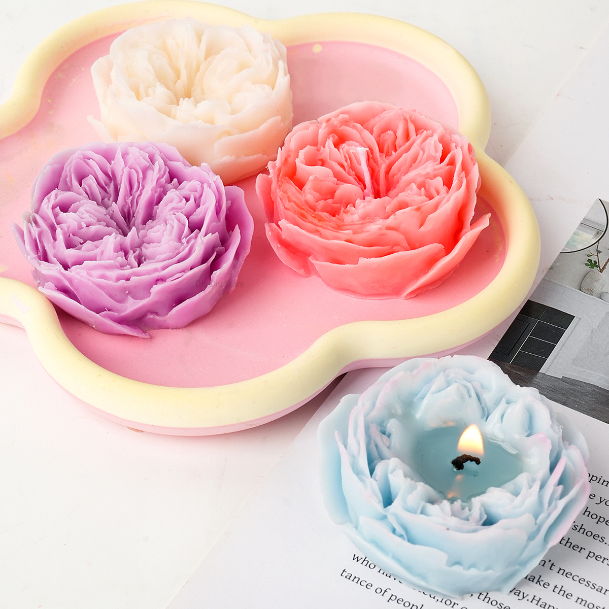 Austin Rose Candle Silicone Mo - огляд і ціна Candle Making Austin