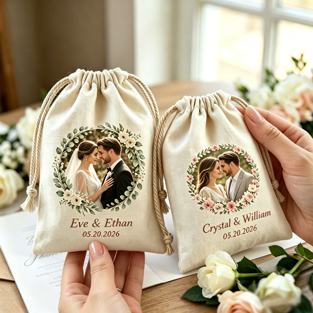 50pcs Custom Logo Wedding Gift - огляд і ціна Jute Bag Packaging