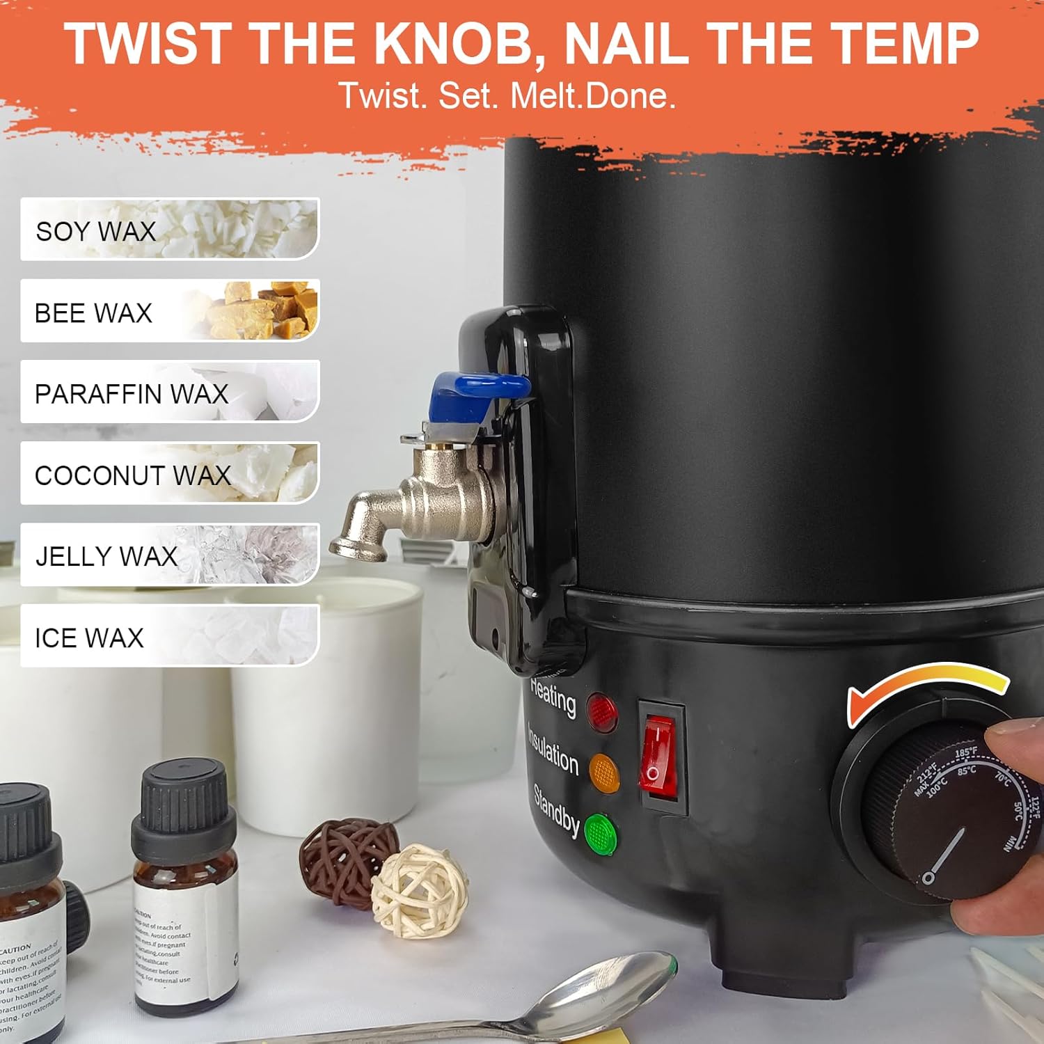 8Lbs Electric Wax Melter for C - огляд і ціна Candle Making Diy