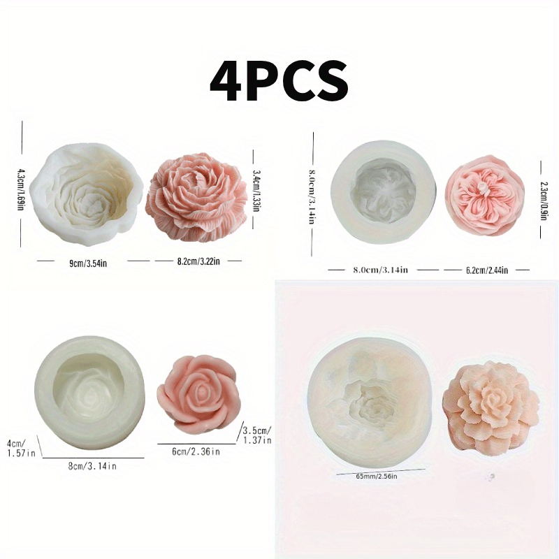 4PCS3D candle mold Austin + ca - огляд і ціна Candle Making Austin