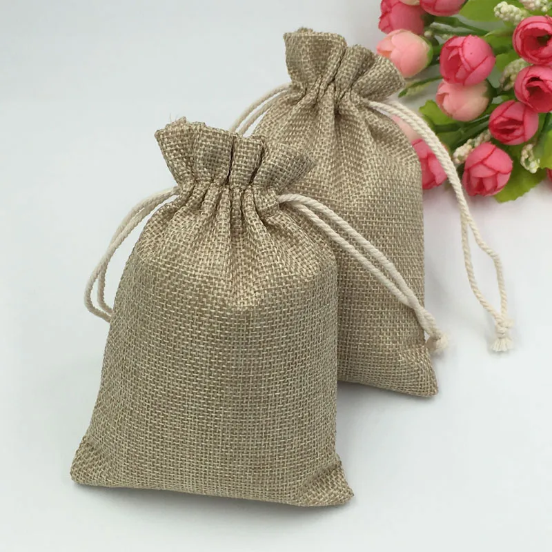 10x14cm 300pcs Jute Bags Chris - огляд і ціна Jute Bag Packaging