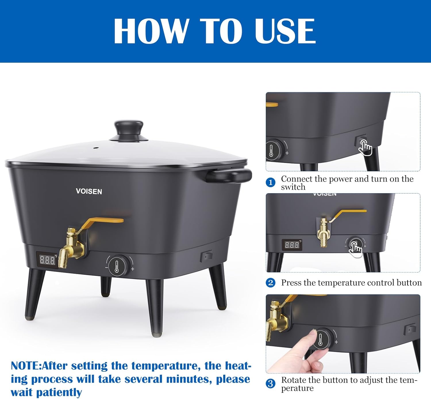 8Qt Electric Wax Melter for Ca - огляд і ціна Candle Making Soy Wax