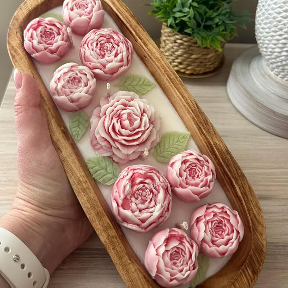 Peony Rose Silicone Candle Mol - огляд і ціна Candle Making Austin