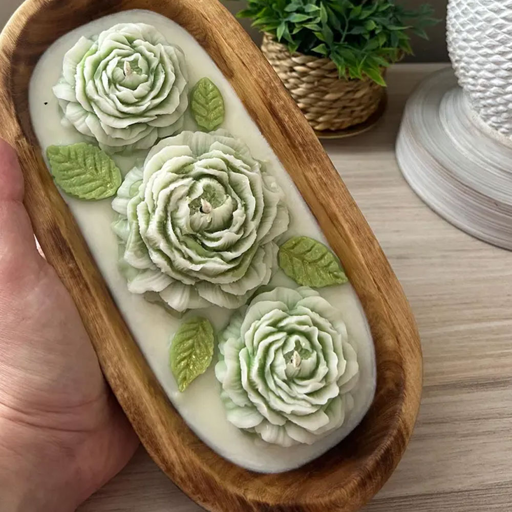 Peony Rose Silicone Candle Mol - огляд і ціна Candle Making Austin