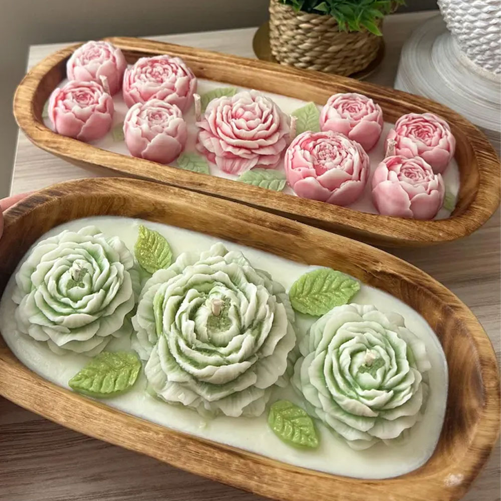 Peony Rose Silicone Candle Mol - огляд і ціна Candle Making Austin