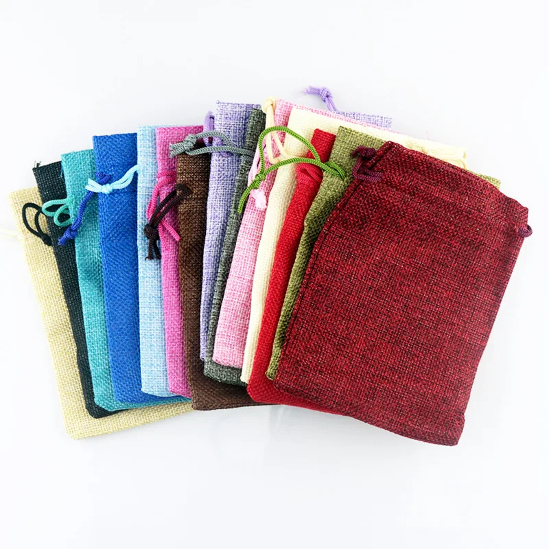 50pc/lot 7x9 9x12 10x14 13x18  - огляд і ціна Jute Bag Packaging
