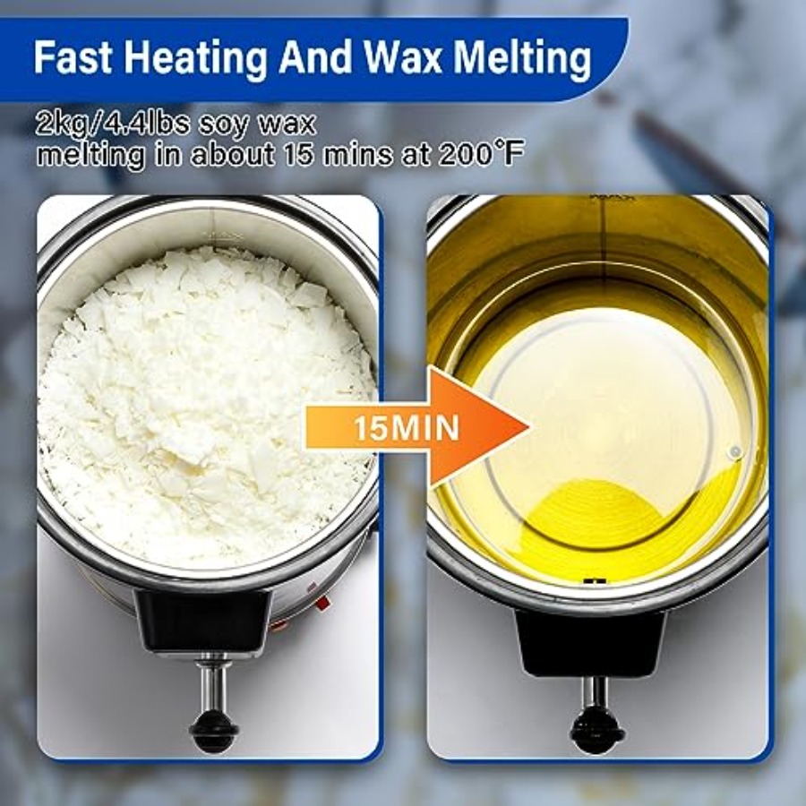 Electric Non-Stick Candle Wax  - огляд і ціна Candle Making Soy Wax