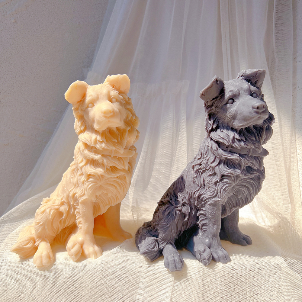 Border Collie Candle Silicone  - огляд і ціна Candle Making Soy Wax