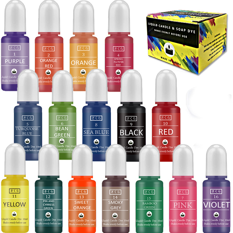 16-Color Highly Concentrated C - огляд і ціна Candle Making With Beeswax