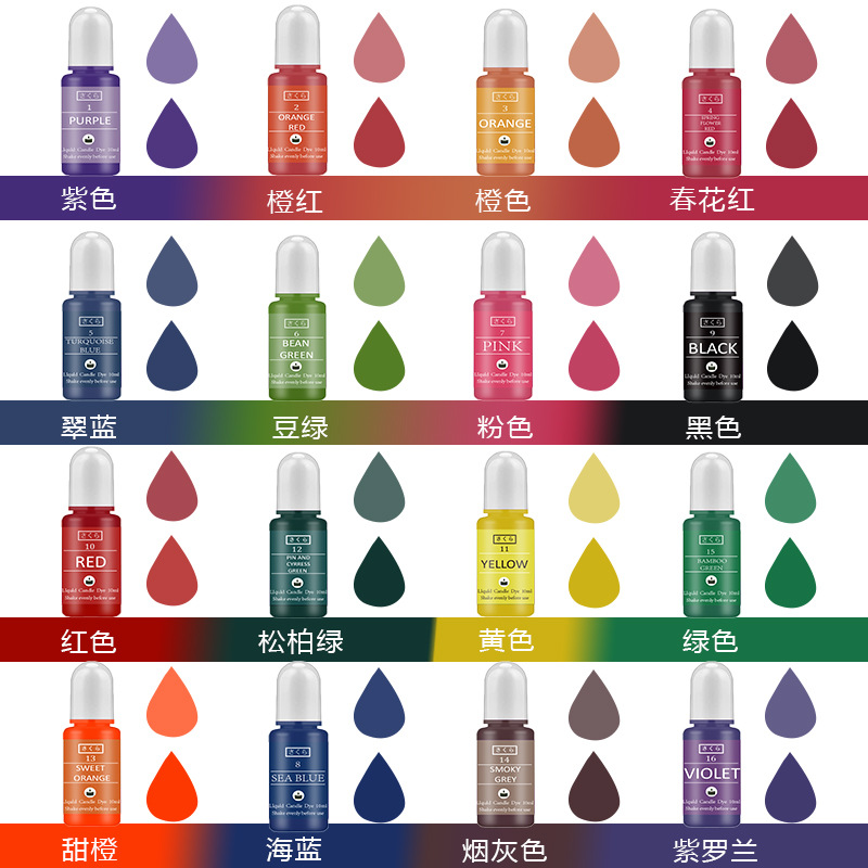 16-Color Highly Concentrated C - огляд і ціна Candle Making With Beeswax