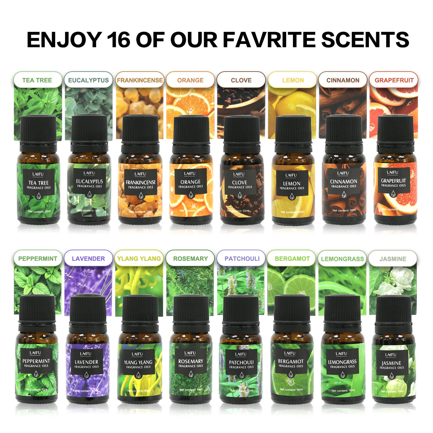 16x10ml Essential Oils Set for - огляд і ціна Candle Making Fragrances