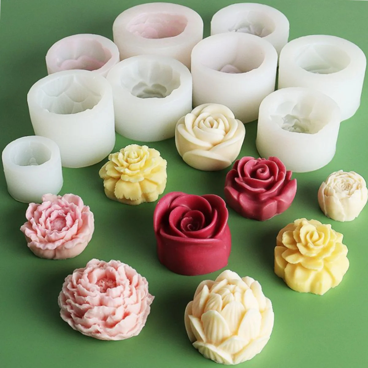 Lotus Flower Silicone Candle M - огляд і ціна Candle Making Kit Wholesale