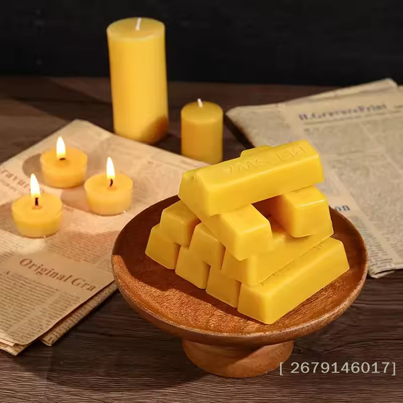 【YY26】4/8pcs Pure Beeswax Bloc - огляд і ціна Candle Making With Beeswax