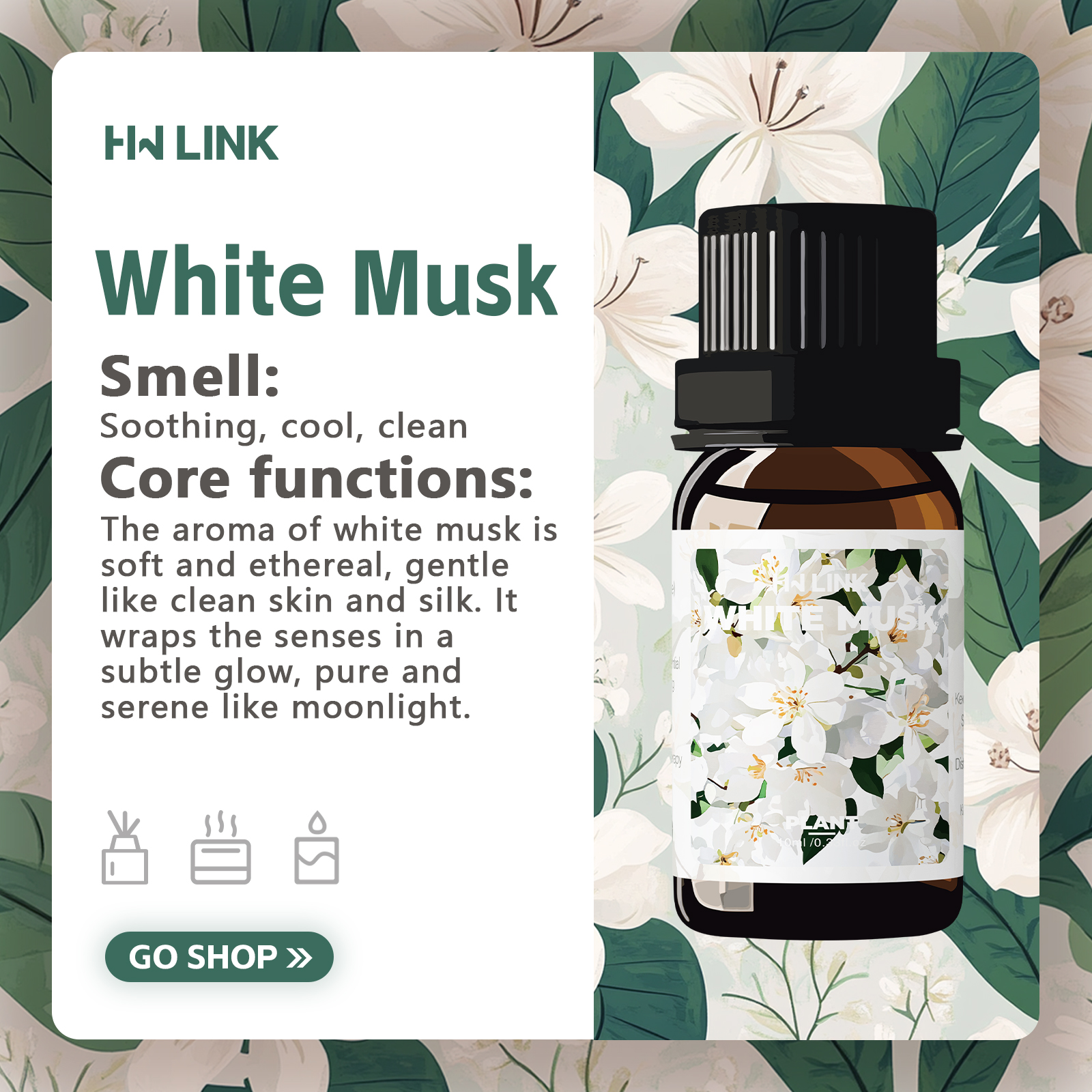 White Musk Essential Oils 10ml - огляд і ціна Candle Making Diy