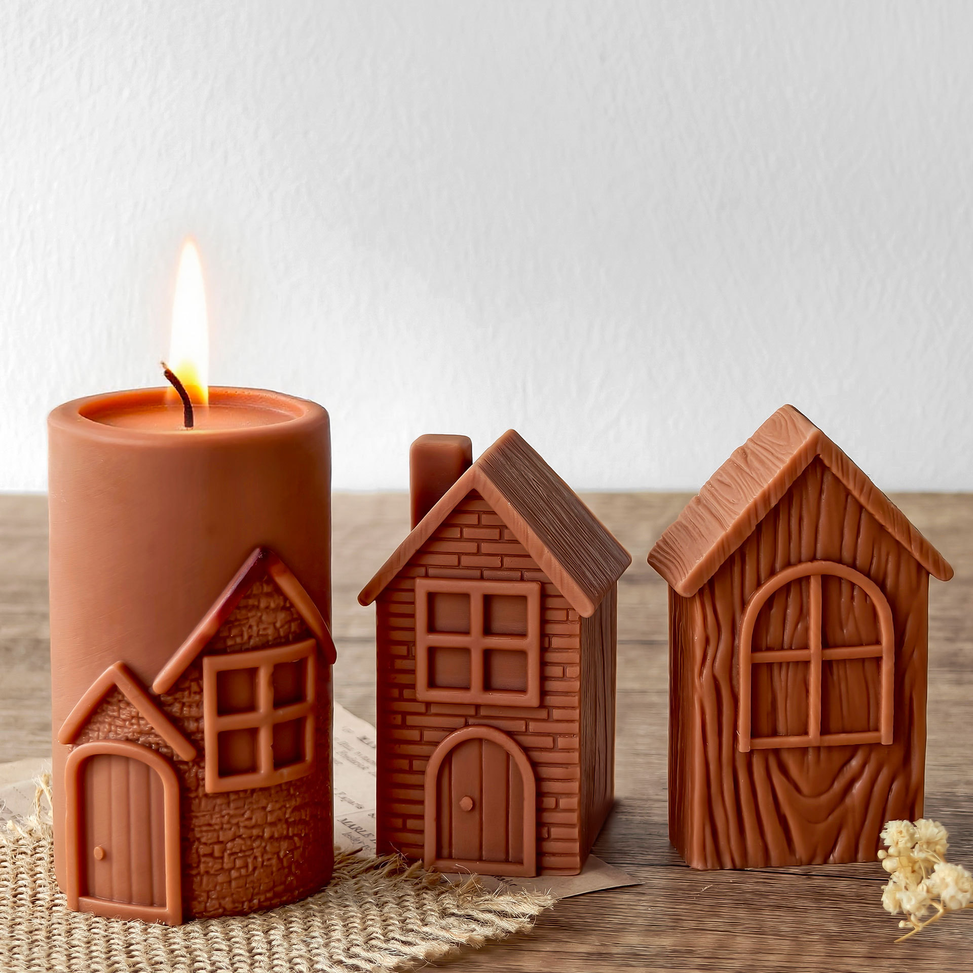 DIY Chimney House Silicone Mol - огляд і ціна Candle Making Soy Wax