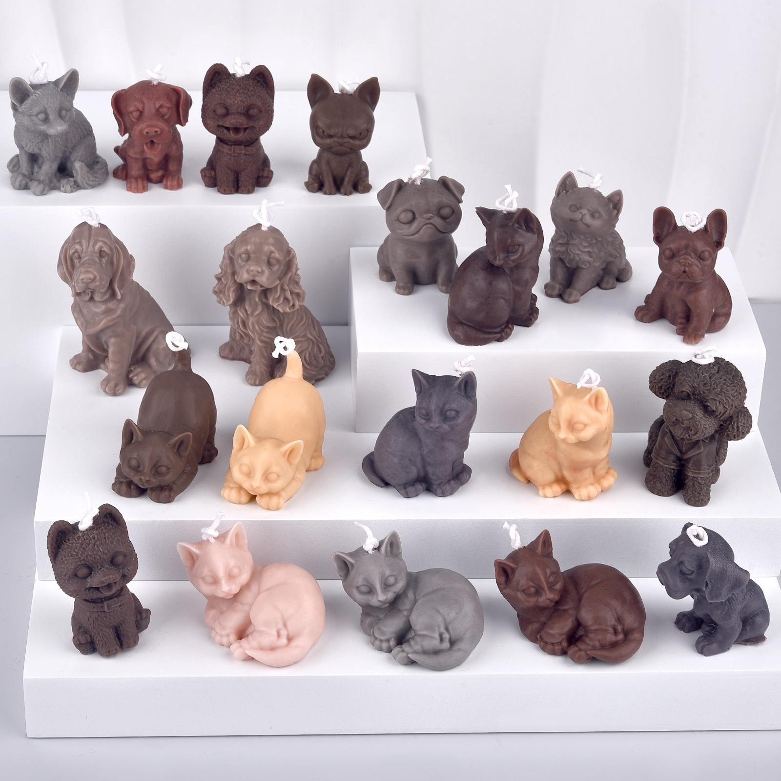 3D Dogs Cats Silicone Mold For - огляд і ціна Candle Making Diy