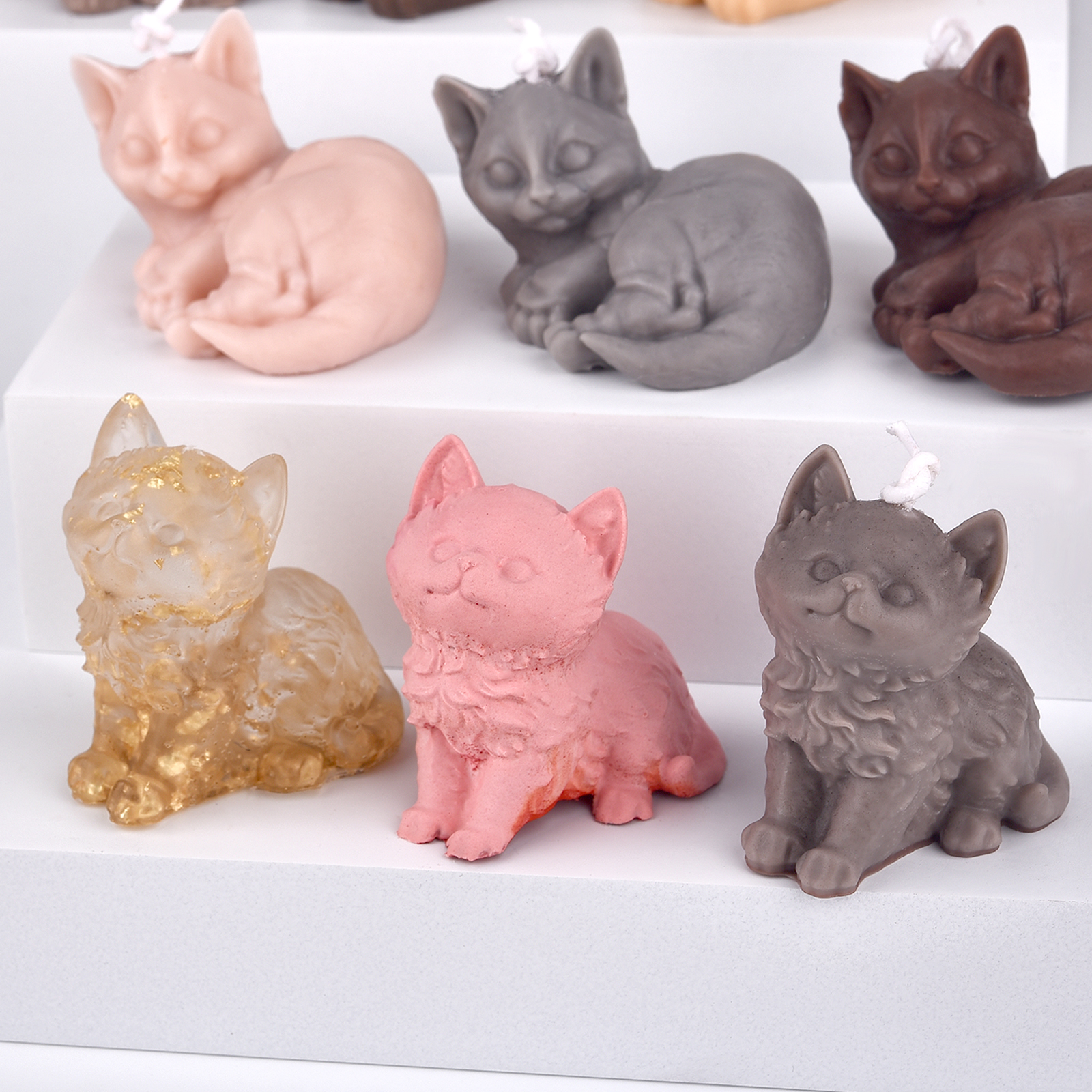 3D Dogs Cats Silicone Mold For - огляд і ціна Candle Making Diy