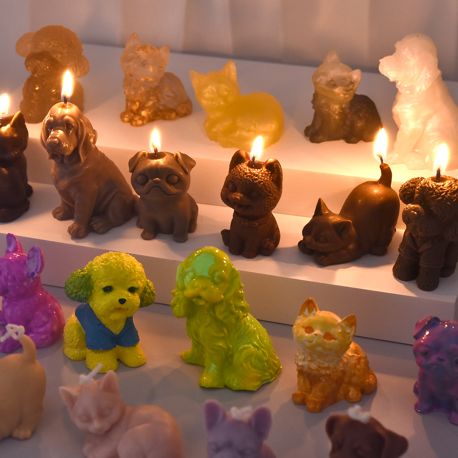 3D Dogs Cats Silicone Mold For - огляд і ціна Candle Making Diy