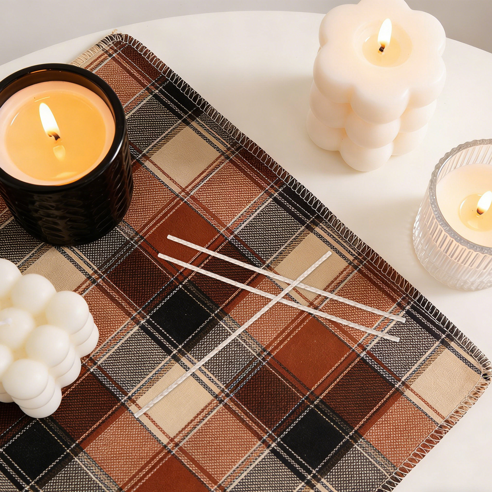 100Pcs Cotton Paper Wicks 15Cm - огляд і ціна Candle Making With Beeswax