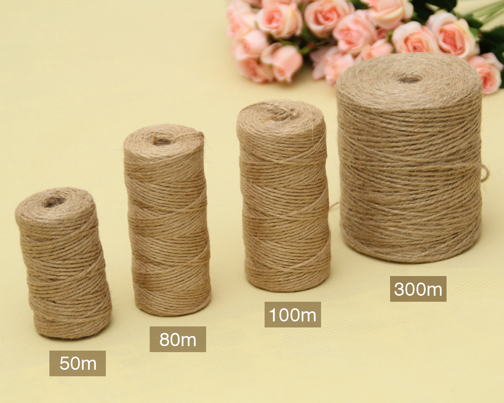 50/80/100Meters Natural Vintag - огляд і ціна Jute Bag Packaging