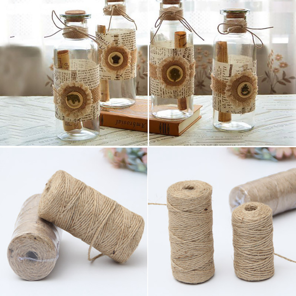 50/80/100Meters Natural Vintag - огляд і ціна Jute Bag Packaging