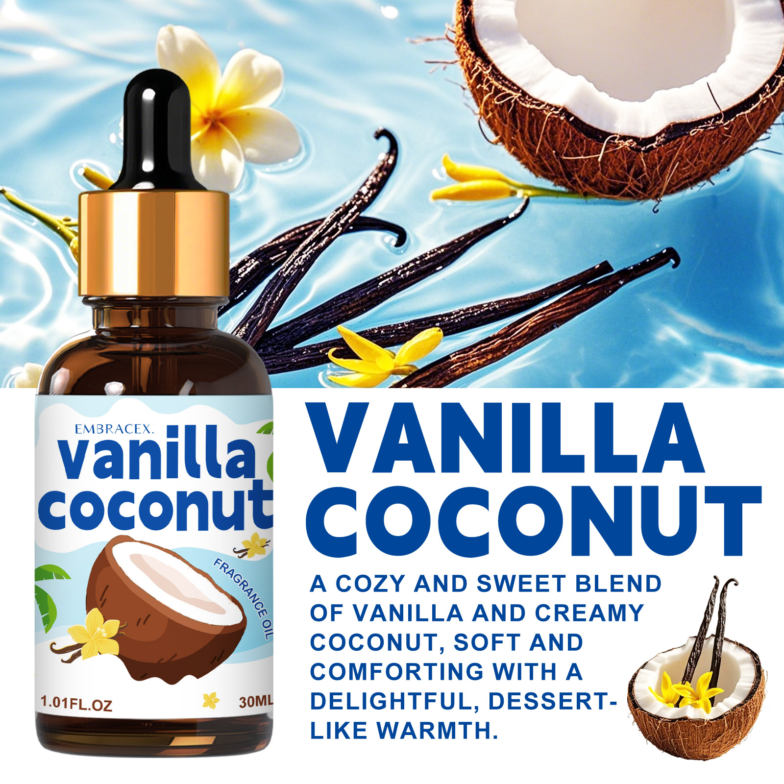30ml Vanilla Coconut Essential - огляд і ціна Candle Making Fragrances