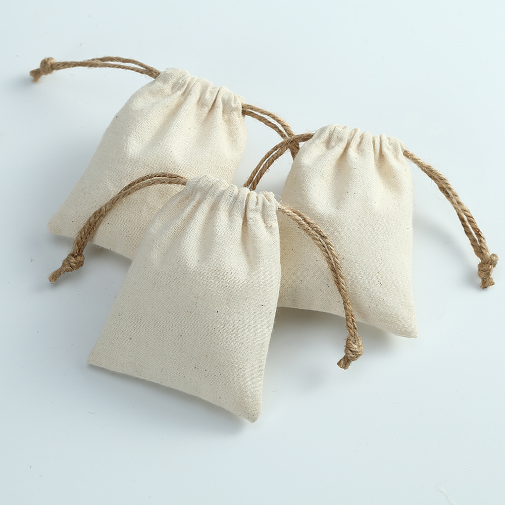 5pcs Bulk Cotton Burlap Jewelr - огляд і ціна Jute Bag Packaging
