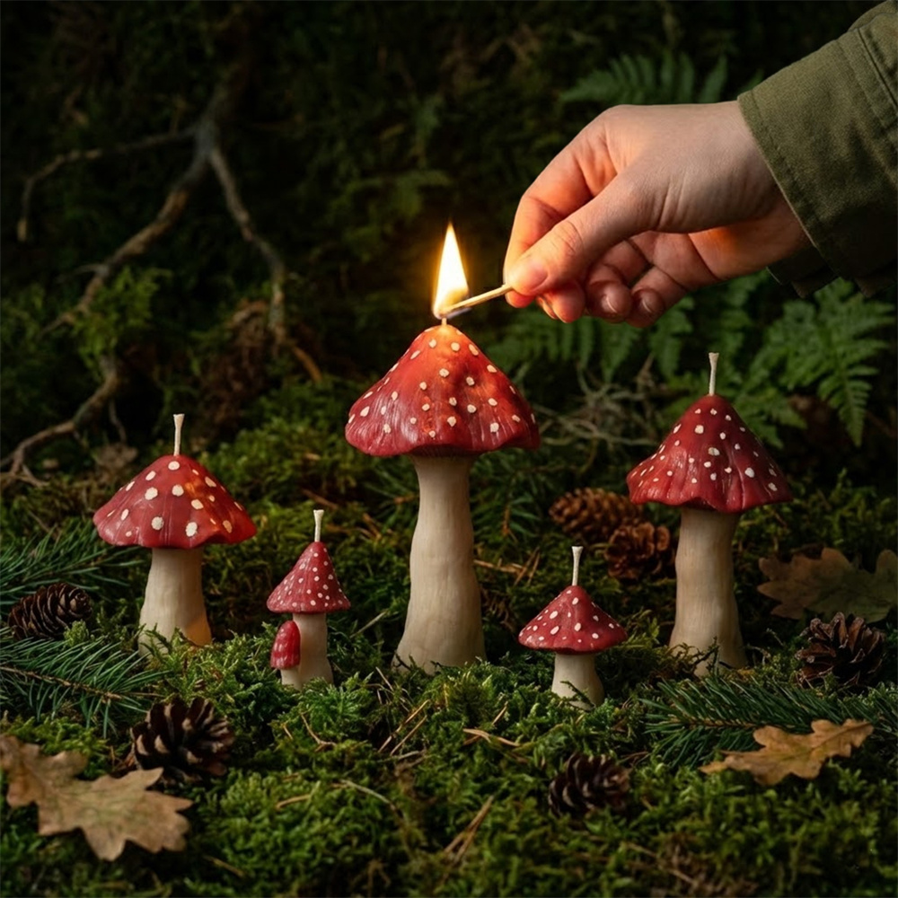 Mushroom Silicone Molds for Ca - огляд і ціна Candle Making Soy Wax