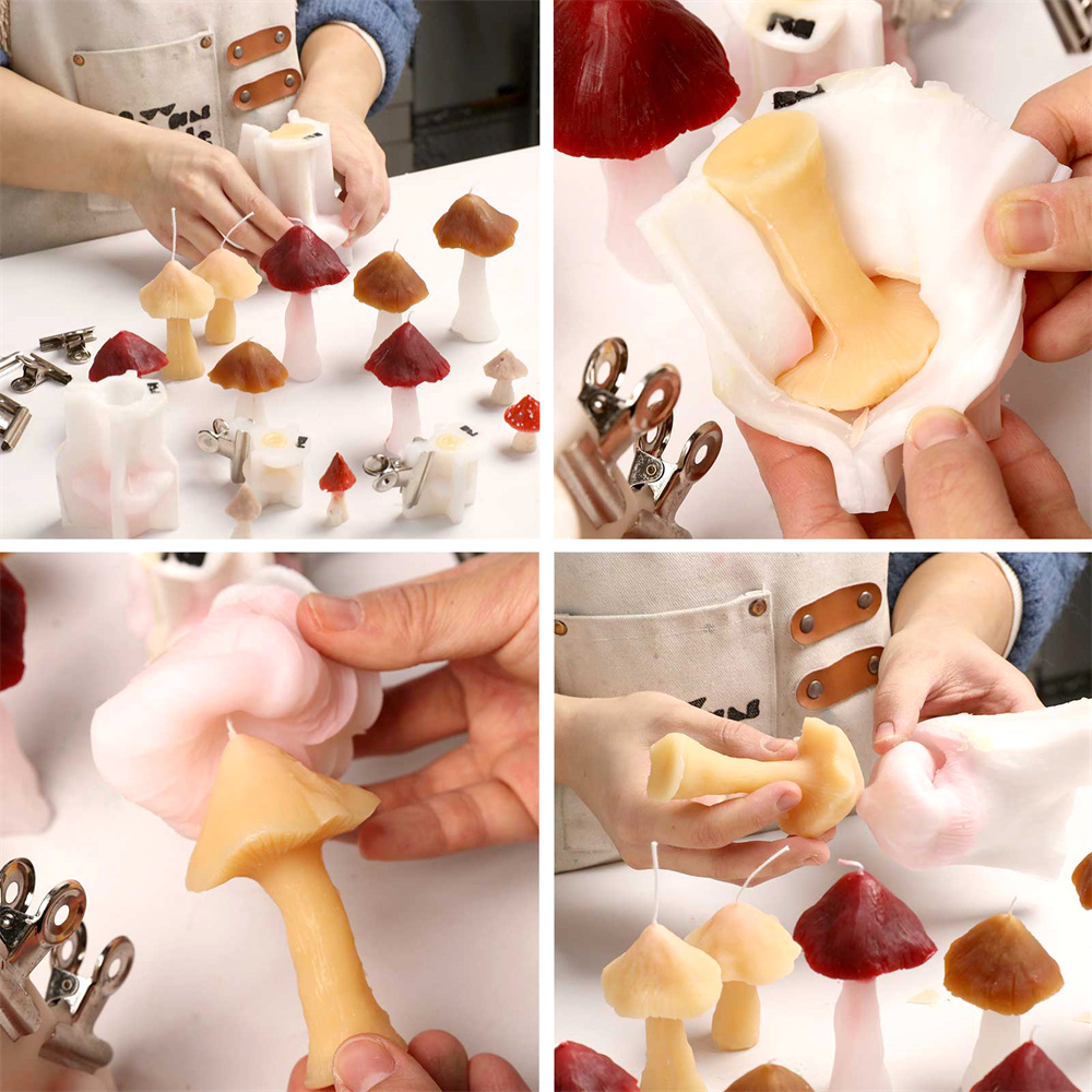 Mushroom Silicone Molds for Ca - огляд і ціна Candle Making Soy Wax