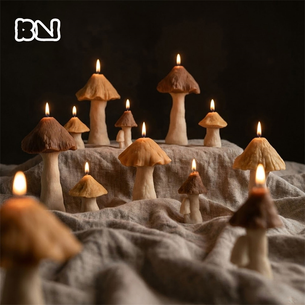 Mushroom Silicone Molds for Ca - огляд і ціна Candle Making Soy Wax