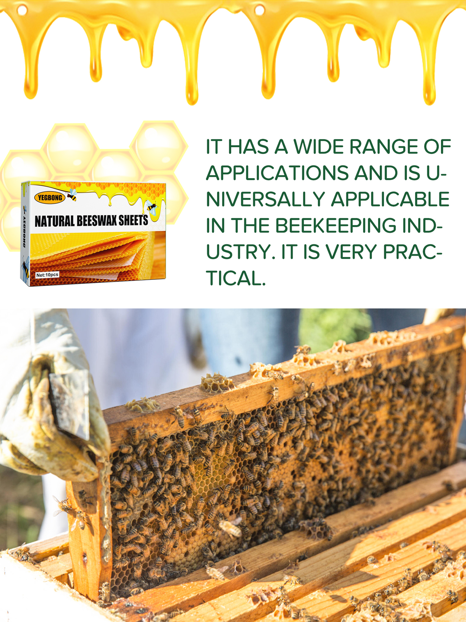 10Pcs Natural Honeycomb Bee Wa - огляд і ціна Candle Making Tips